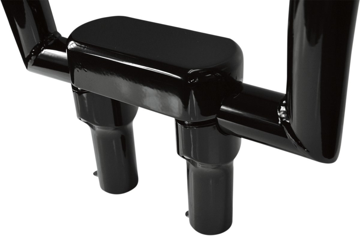LA CHOPPERS Solid Handlebar Riser & Top Clamp Kit - 4" - Black LA-7442-04B — image 2