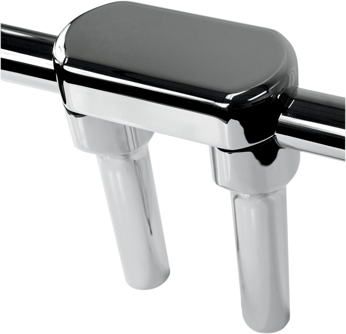 LA CHOPPERS Hefty Handlebar Riser & Top Clamp Kit - 1-1/2" - Chrome LA-7446-01 — image 2