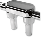 LA CHOPPERS Hefty Handlebar Riser & Top Clamp Kit - 4" - Chrome LA-7446-04 — image 1