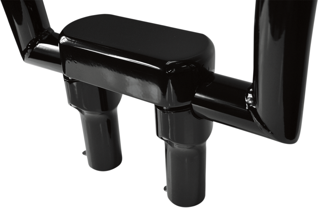 LA CHOPPERS Hefty Handlebar Riser & Top Clamp Kit - 4" - Black LA-7446-04B — image 1