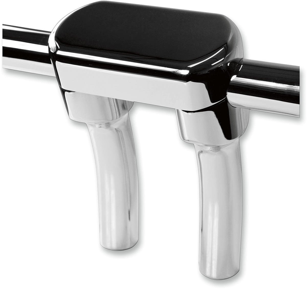 LA CHOPPERS Hefty Handlebar Riser & Top Clamp Kit - 5-1/2" - Chrome LA-7446-05 — image 1