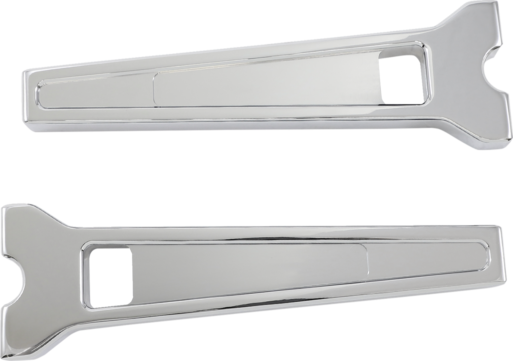 LA CHOPPERS Performance Risers - Straight - 10" - Chrome LA-7470-10C — image 1