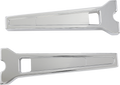 LA CHOPPERS Performance Risers - Straight - 10" - Chrome LA-7470-10C — image 1