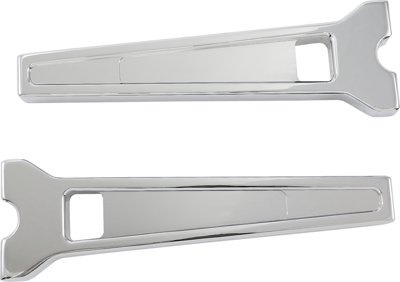 LA CHOPPERS Performance Risers - Straight - 10" - Chrome LA-7470-10C — image 1