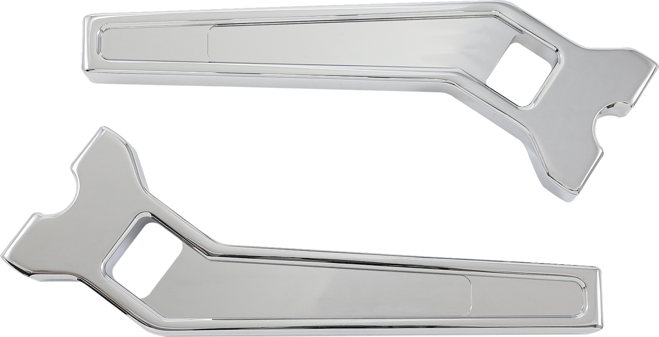 LA CHOPPERS Performance Risers - Pullback - 10" - Chrome LA-7471-10C — image 1