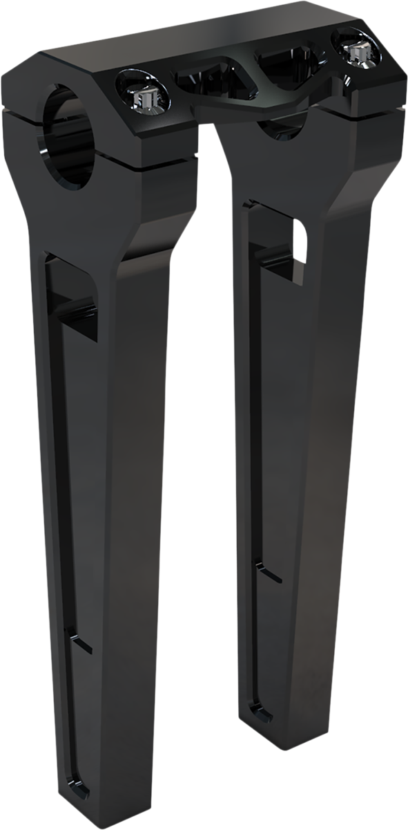 LA CHOPPERS Performance Risers - Straight - 10" x 1-1/4" - Black Anodized LA-7480-10B — image 1