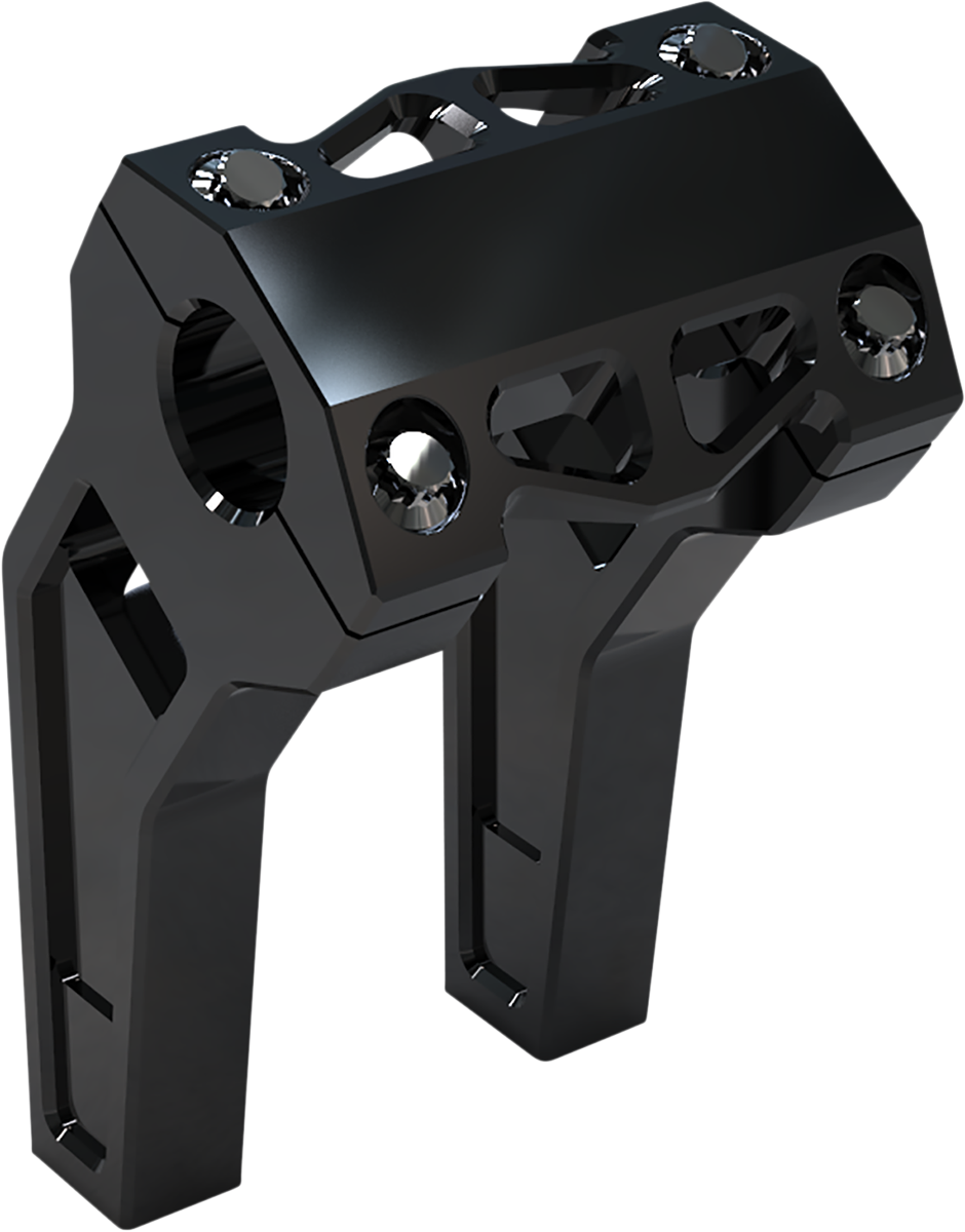LA CHOPPERS Performance Risers - Pullback - 6" x 1-1/4" - Black Anodized LA-7481-06B — image 1