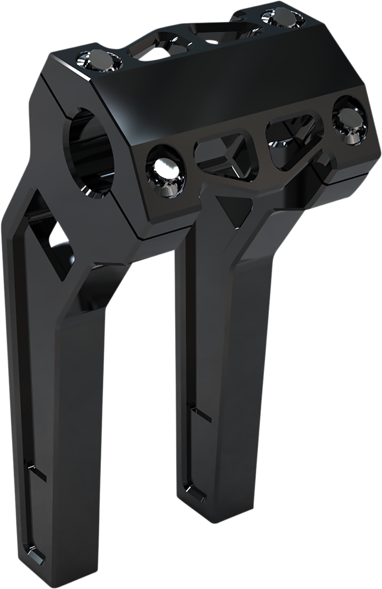 LA CHOPPERS Performance Risers - Pullback - 8" x 1-1/4" - Black Anodized LA-7481-08B — image 1