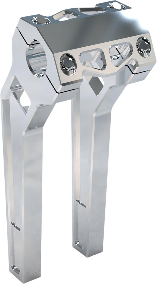 LA CHOPPERS Performance Risers - Pullback - 10" x 1-1/4" - Raw LA-7481-10R — image 1