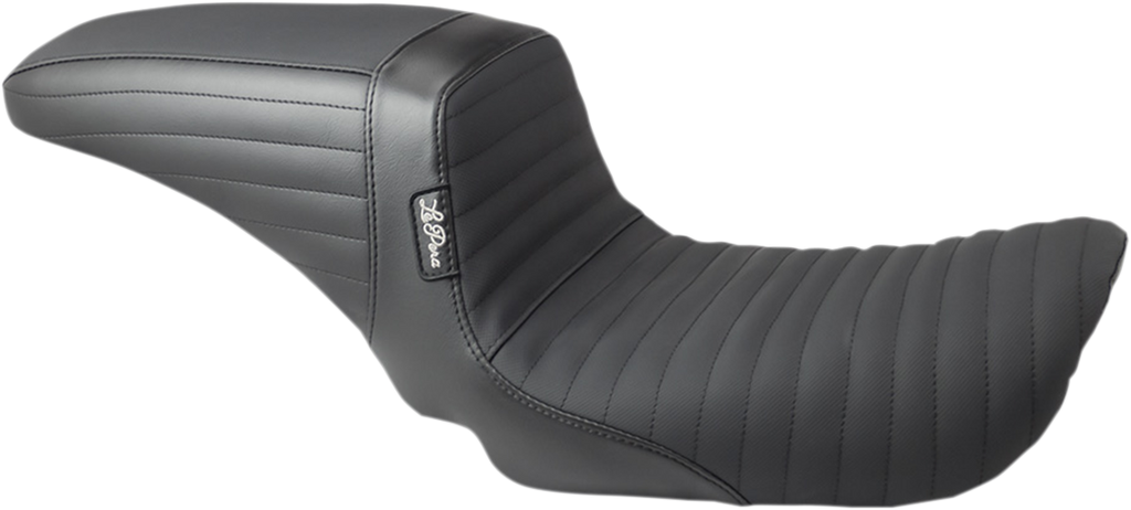 LE PERA Kickflip Seat - Pleated w/ Gripp Tape - Black - FXD '04-'05 LF-591PTGP — image 1