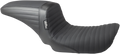 LE PERA Kickflip Seat - Pleated w/ Gripp Tape - Black - FXD '04-'05 LF-591PTGP — image 1