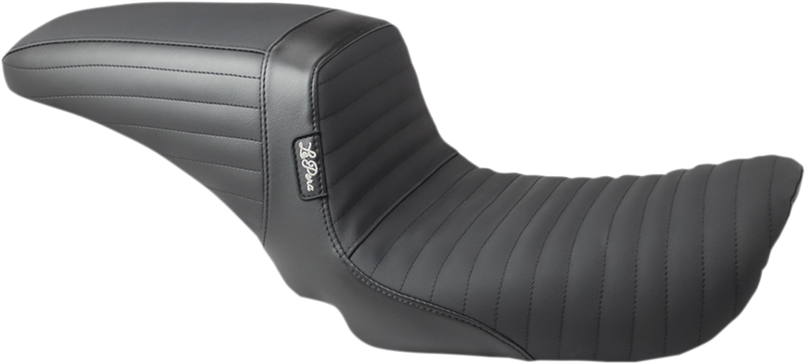 LE PERA Kickflip Seat - Pleated w/ Gripp Tape - Black - FXD '04-'05 LF-591PTGP — image 1