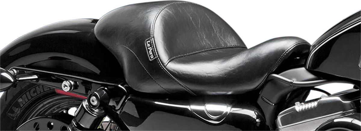 LE PERA Aviator Up Front Solo Seat - Smooth - Black - XL '04-'22 LFU-316 — image 1