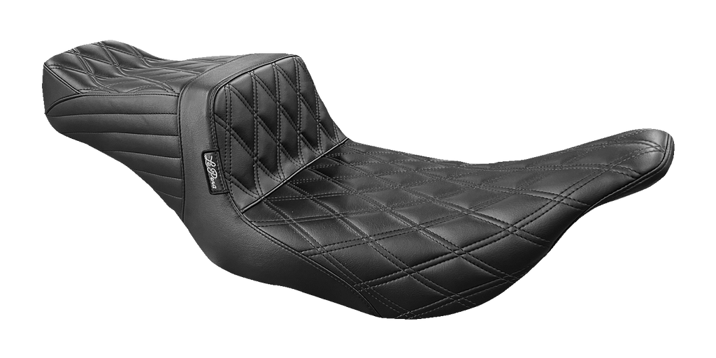 LE PERA Tailwhip Seat - Double Diamond - Black - FL '97-'07 LH-587DD — image 1