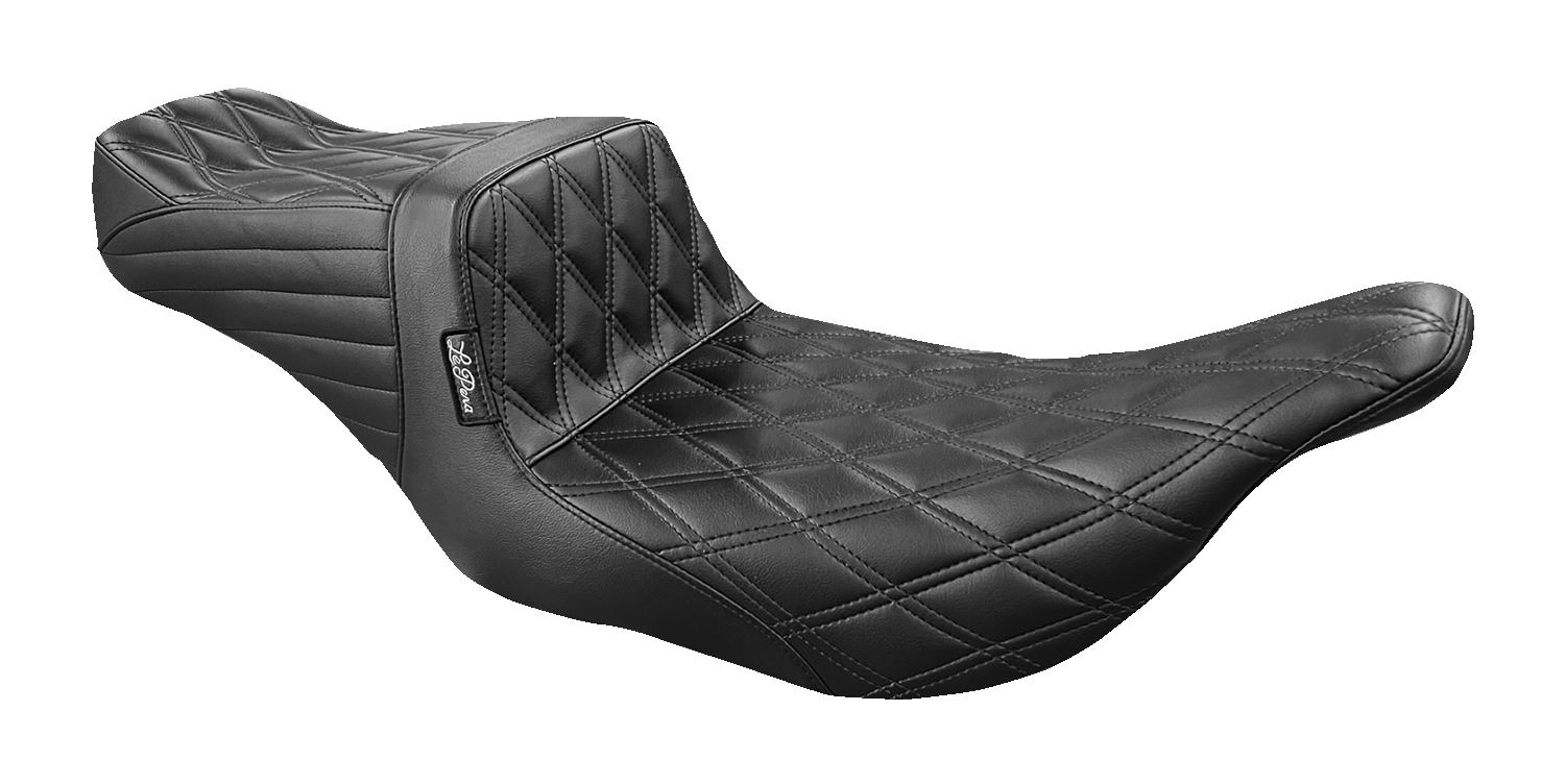 LE PERA Tailwhip Seat - Double Diamond - Black - FL '97-'07 LH-587DD — image 1