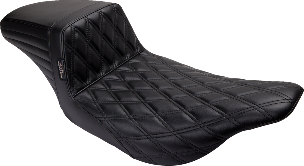 LE PERA Kickflip Seat - Double Diamond - Black - FL '97-'07 LH-597DD — image 1