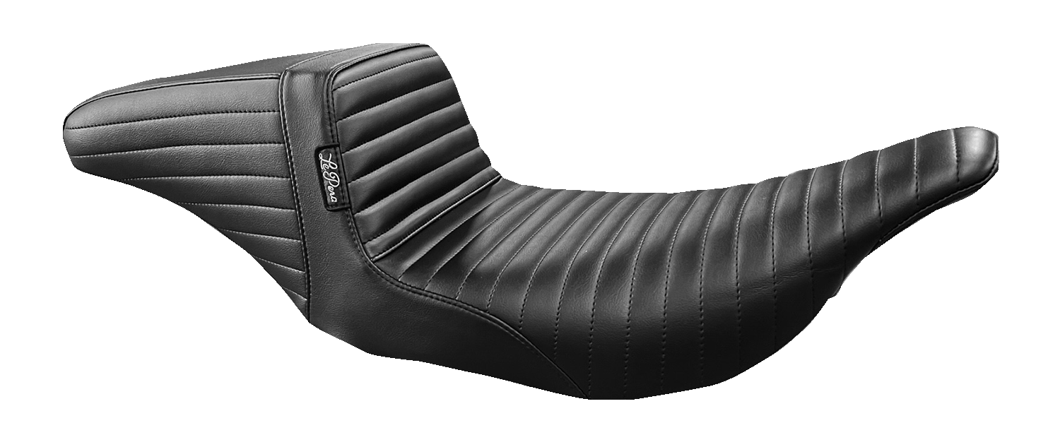 LE PERA Kickflip Seat - Pleated - Black - FL '97-'07 LH-597PT — image 1