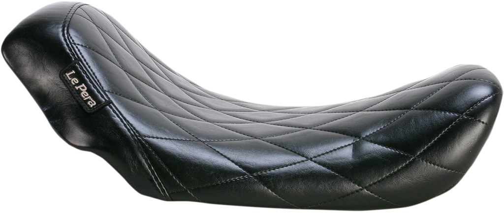 LE PERA Bare Bones Solo Seat - Diamond Stitch - Black - Dyna '06-'17 LK-001DM — image 1