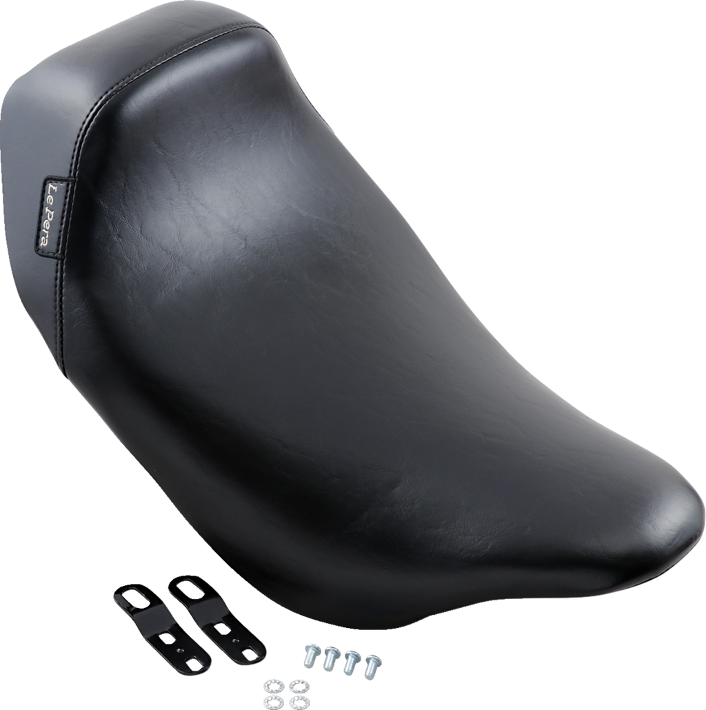 LE PERA Bare Bones Solo Seat - Smooth - Black - FL '08-'25 LK-005 — image 2
