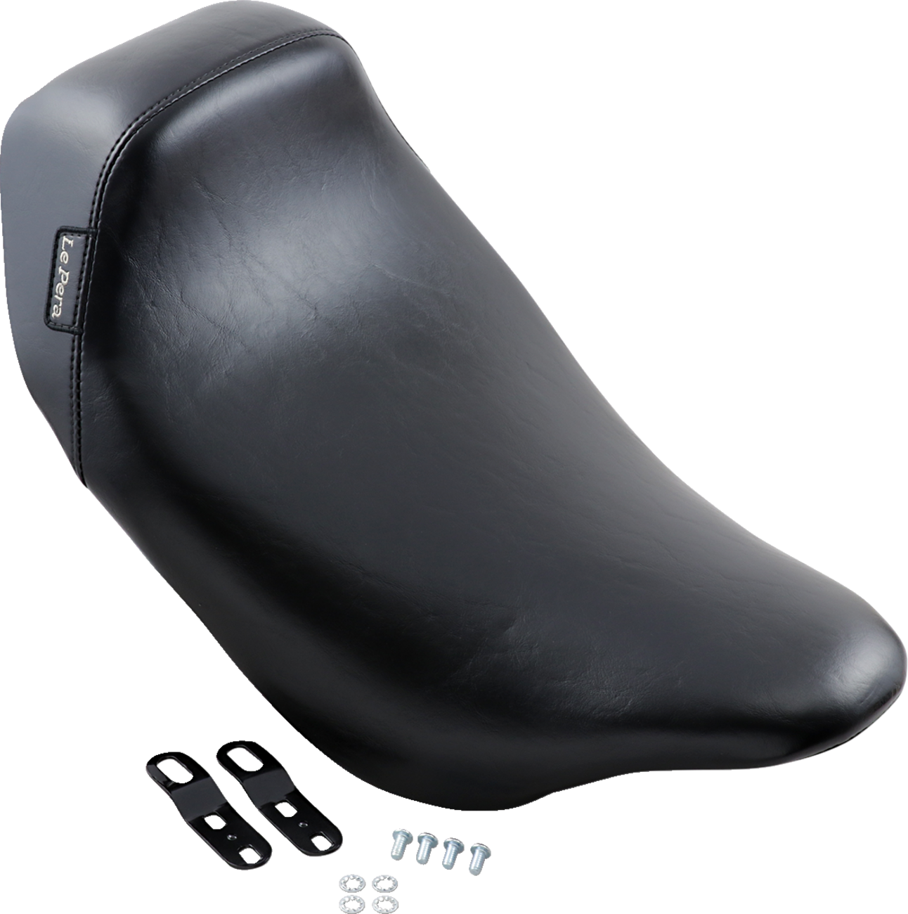 LE PERA Bare Bones Solo Seat - Smooth - Black - FL '08-'25 LK-005 — image 2