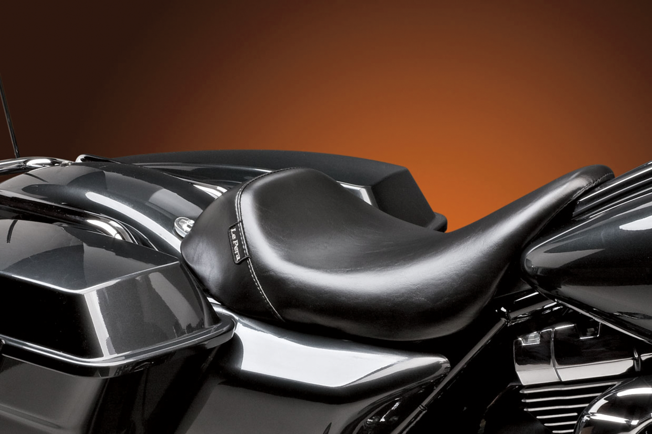 LE PERA Bare Bones Solo Seat - Smooth - Black - FL '08-'25 LK-005 — image 5