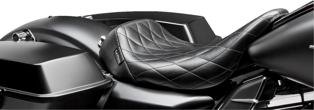 LE PERA Bare Bones Solo Seat - Diamond Stitch - Black - FL '08-'25 LK-005DM — image 1