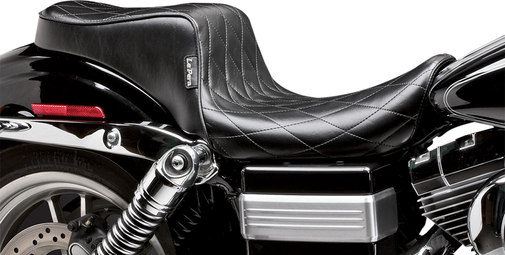 LE PERA Cherokee Seat - Diamond Pleated - Black - FL/FX '06-'17 LK-021DM — image 3