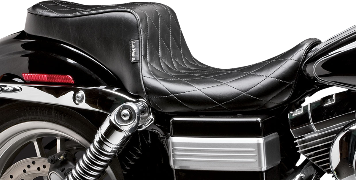 LE PERA Cherokee Seat - Diamond Pleated - Black - FL/FX '06-'17 LK-021DM — image 3