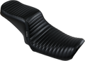 LE PERA Cherokee Seat - Pleated - Black - FL/FX '06-'17 LK-021PT — image 1