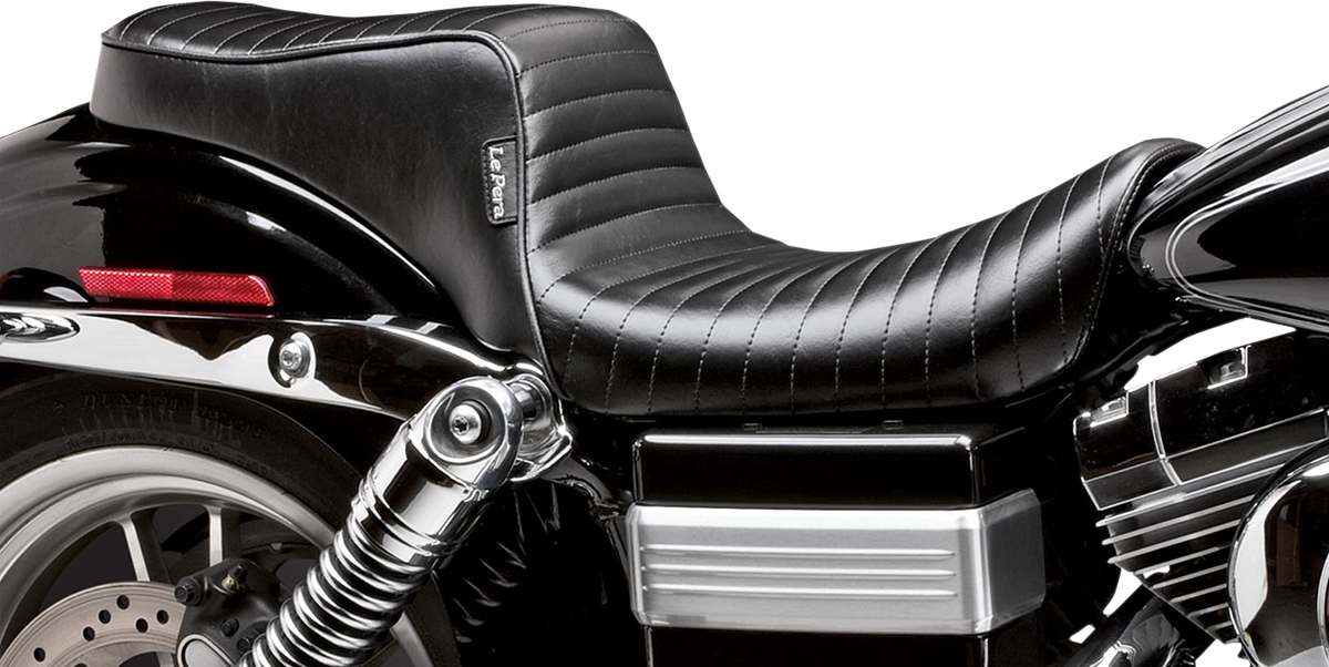 LE PERA Cherokee Seat - Pleated - Black - FL/FX '06-'17 LK-021PT — image 3