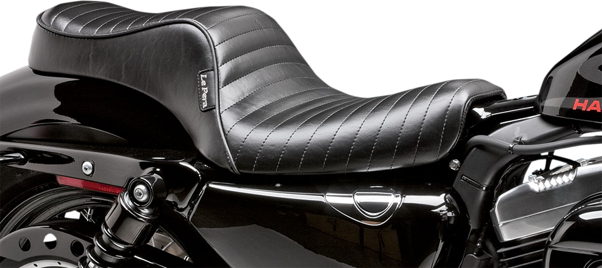 LE PERA Cherokee Seat - Pleated - Black - XL '04-'22 LK-026PT — image 1