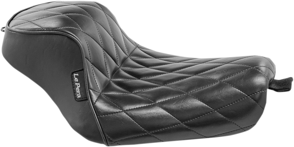 LE PERA Sprocket Solo Seat - Diamond - Black - XL '04-'23 LK-326DM — image 1