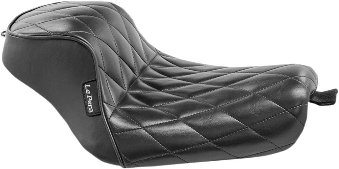 LE PERA Sprocket Solo Seat - Diamond - Black - XL '04-'23 LK-326DM — image 1
