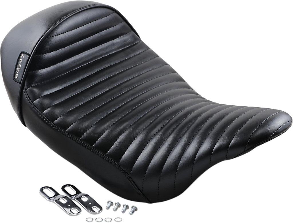 LE PERA Stubs Cafe Seat - Pleated - Black - XL '04-'23 LK-426PT — image 2