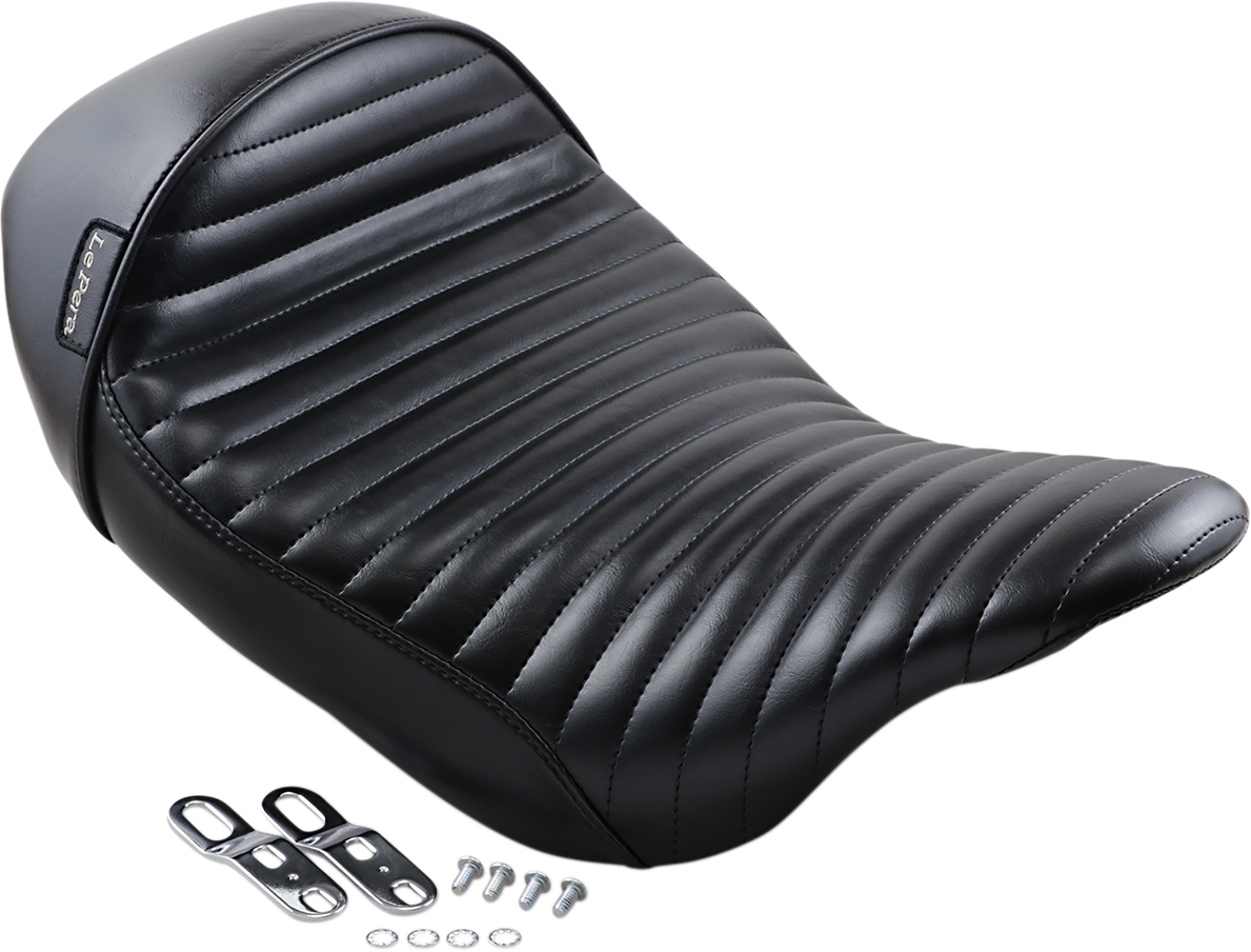 LE PERA Stubs Cafe Seat - Pleated - Black - XL '04-'23 LK-426PT — image 2