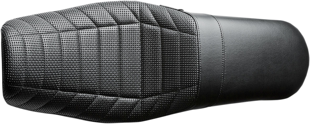 LE PERA Daytona Sport Seat - Flat Track Stitch - Black - Dyna '06-'17 LK-512TRKPT — image 1