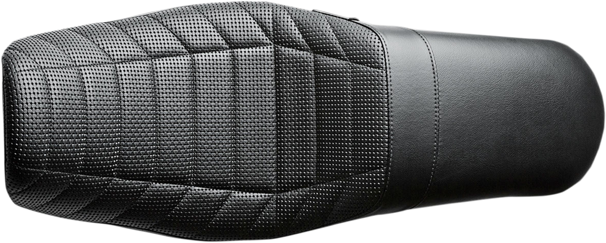 LE PERA Daytona Sport Seat - Flat Track Stitch - Black - Dyna '06-'17 LK-512TRKPT — image 1