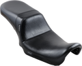 LE PERA Daytona 2-Up Seat - Without Backrest - Smooth - Black - Dyna '06-'17 LK-515 — image 1