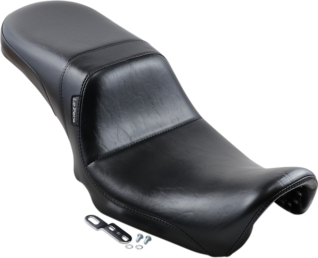 LE PERA Daytona 2-Up Seat - Without Backrest - Smooth - Black - Dyna '06-'17 LK-515 — image 2