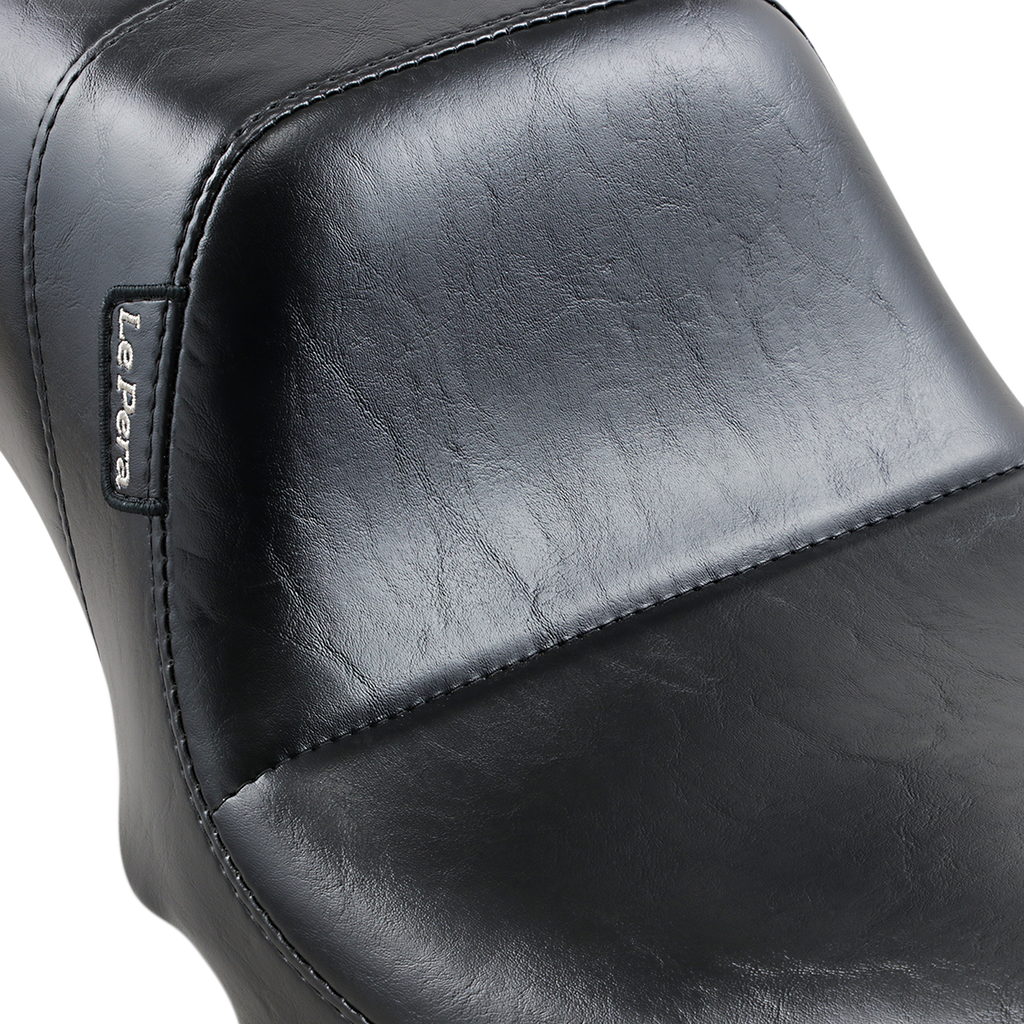 LE PERA Daytona 2-Up Seat - Without Backrest - Smooth - Black - Dyna '06-'17 LK-515 — image 3