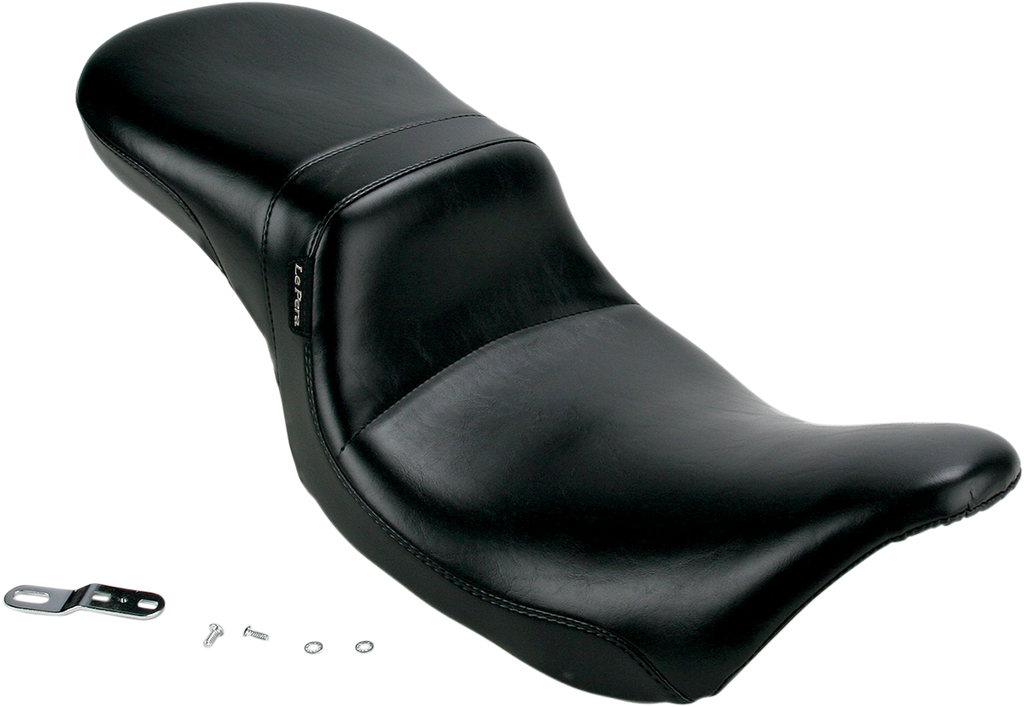 LE PERA Daytona 2-Up Seat - Without Backrest - Smooth - Black - FL '08-'25 LK-567 — image 2