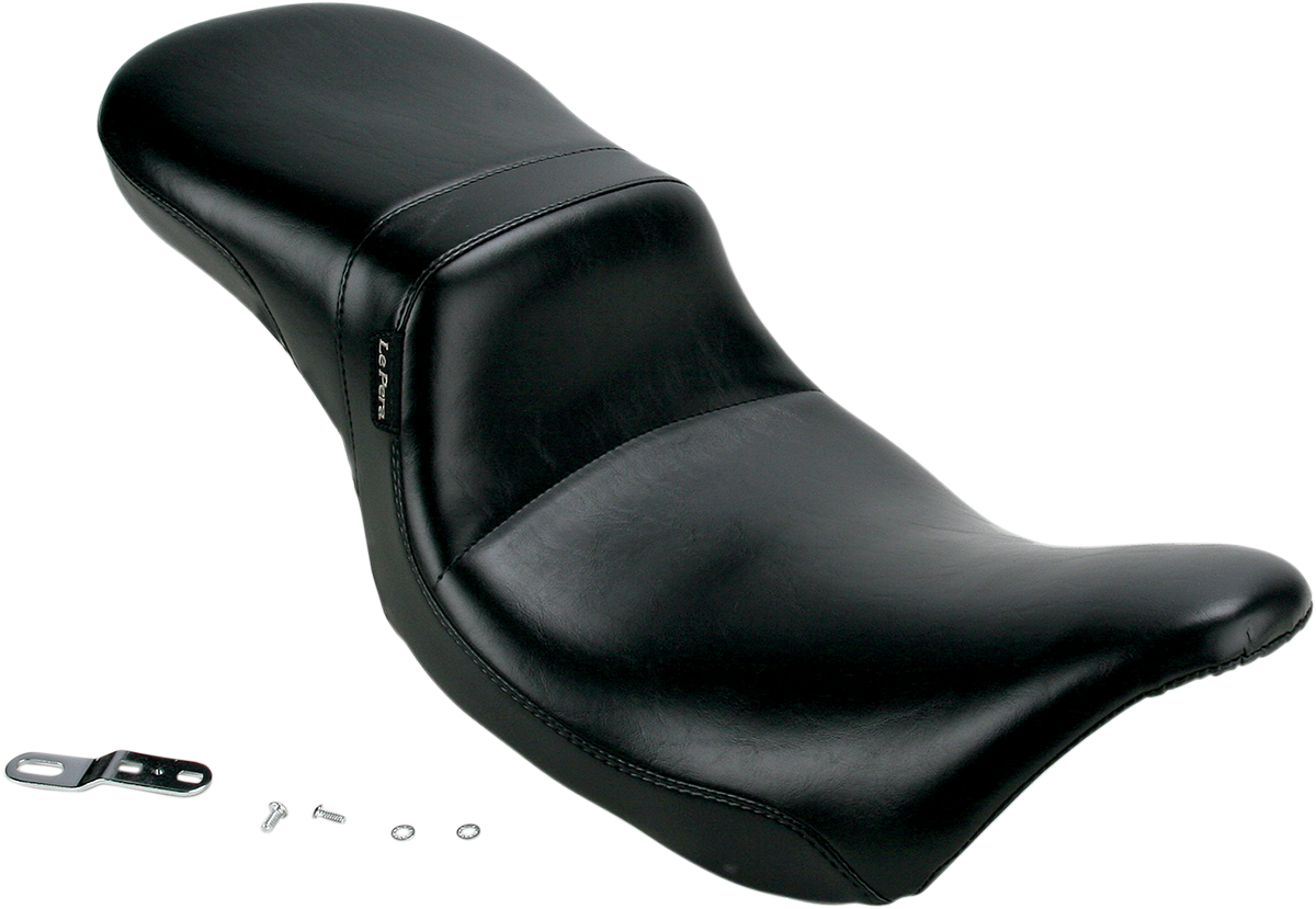LE PERA Daytona 2-Up Seat - Without Backrest - Smooth - Black - FL '08-'25 LK-567 — image 2