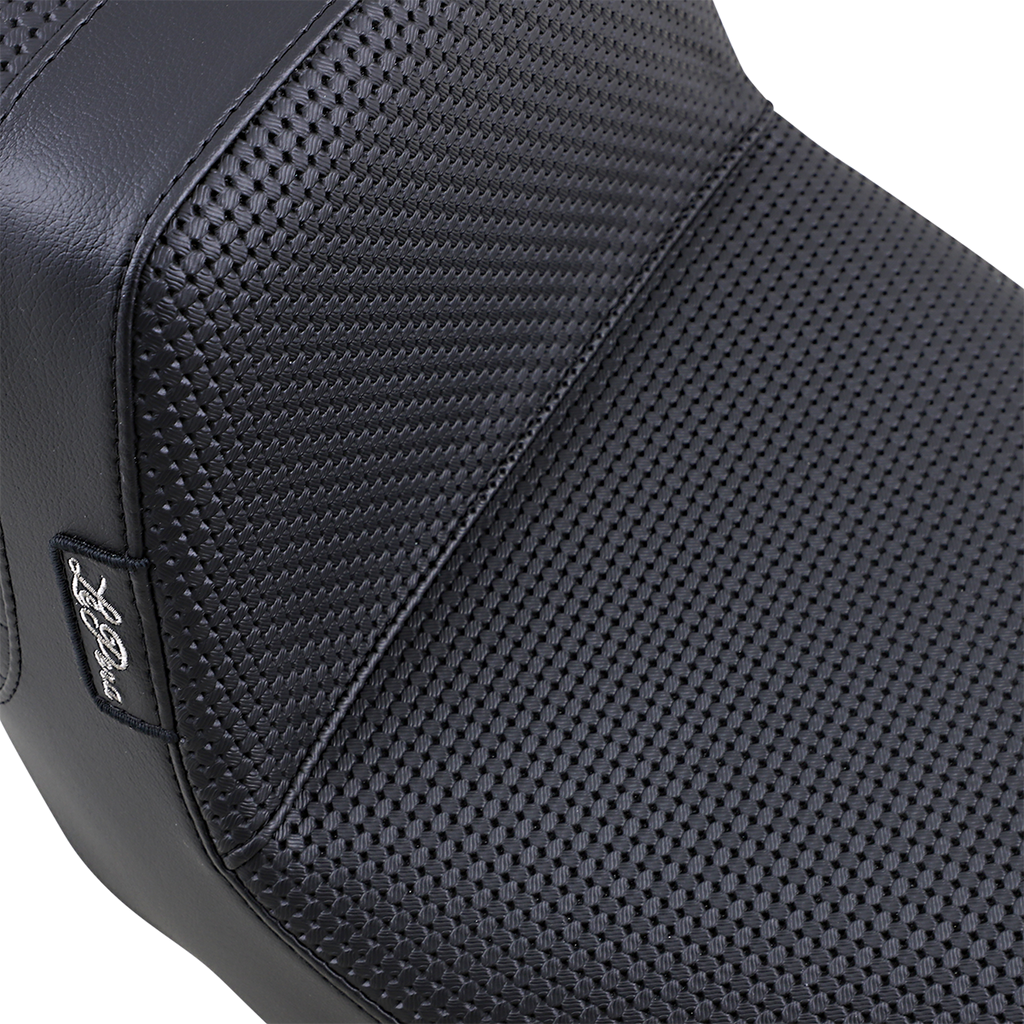 LE PERA Tailwhip Seat - Basketweave - Black - FL '08-'23 LK-587BW — image 2
