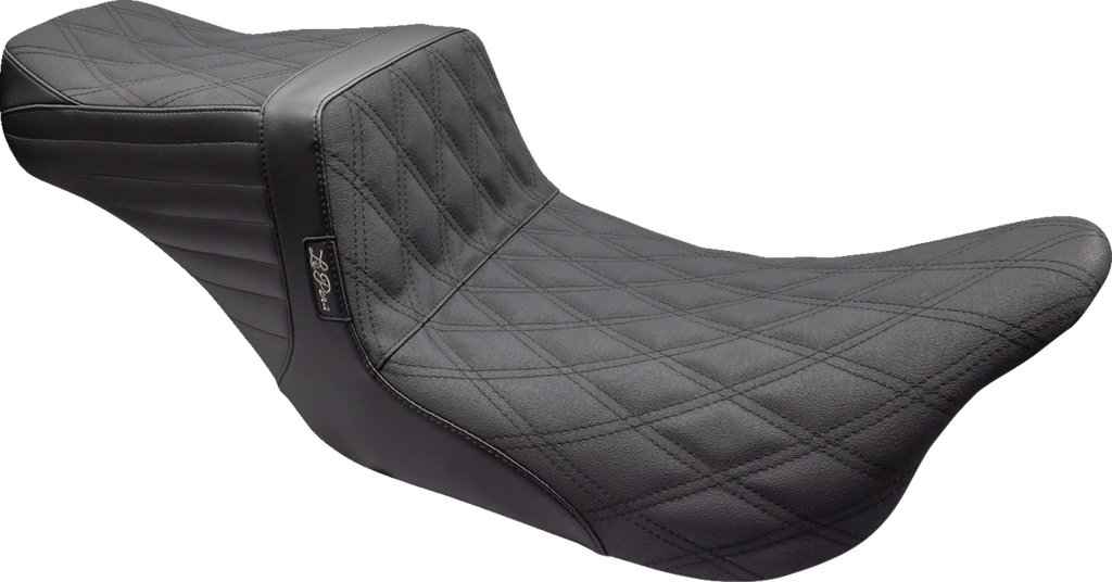 LE PERA Tailwhip Seat - Double Diamond w/ Grip Tape - Black - FL '08-'23 LK-587DDGP — image 1