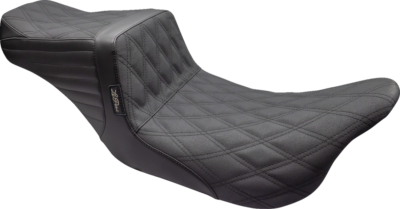 LE PERA Tailwhip Seat - Double Diamond w/ Grip Tape - Black - FL '08-'23 LK-587DDGP — image 1