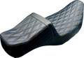 LE PERA Tailwhip Daddy Long Legs Seat - Double Diamond w/ Blue Thread - FLH/FLT '08-'24 LK-587DLDD-BLUE — image 1