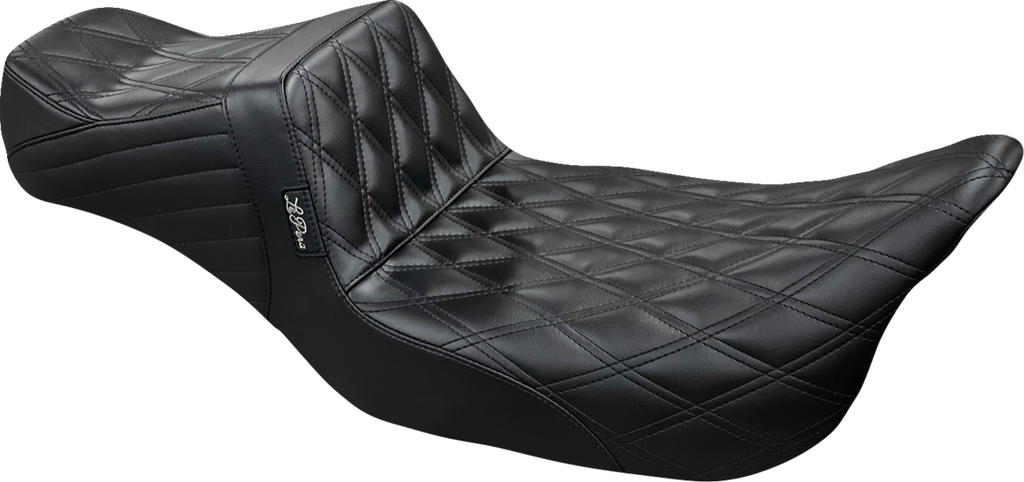LE PERA Tailwhip Daddy Long Legs Seat - Double Diamond - Black - Touring '08-'24 LK-587DLDD — image 1