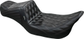 LE PERA Tailwhip Daddy Long Legs Seat - Double Diamond - Black - Touring '08-'24 LK-587DLDD — image 1