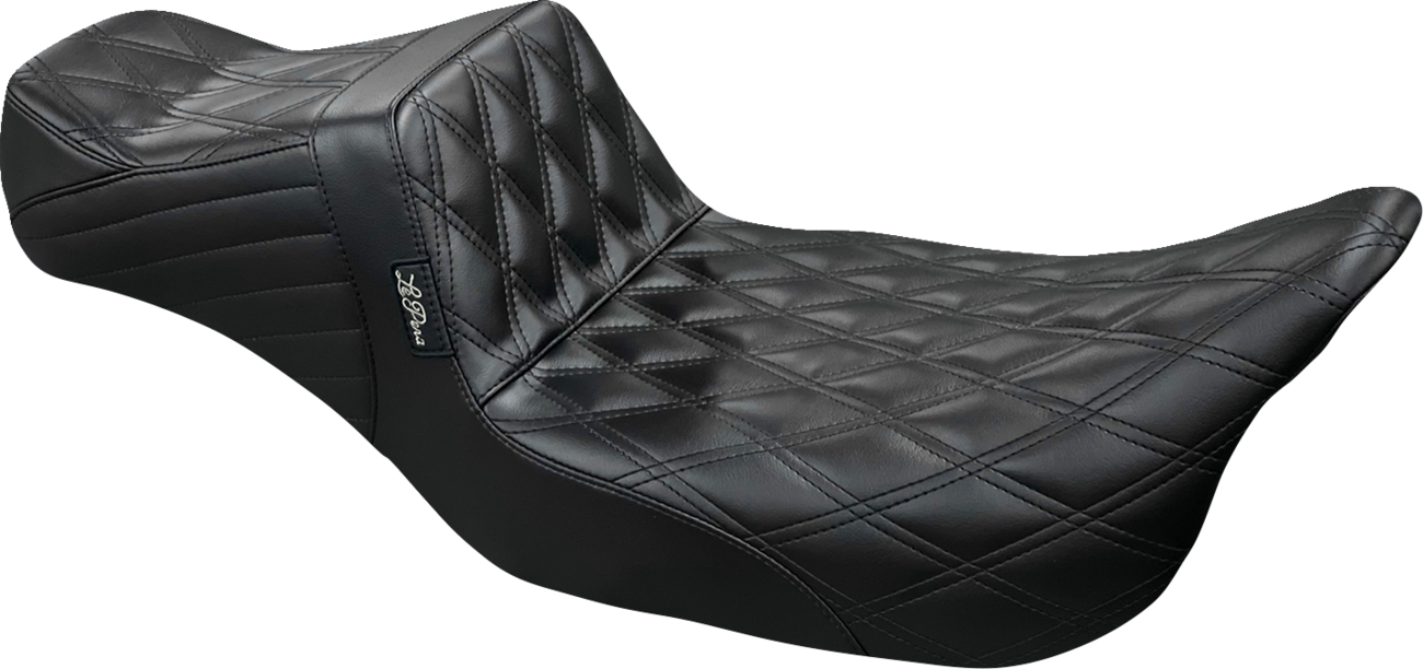 LE PERA Tailwhip Daddy Long Legs Seat - Double Diamond - Black - Touring '08-'24 LK-587DLDD — image 1