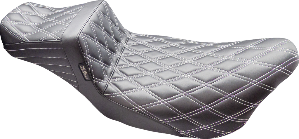 LE PERA Tailwhip Daddy Long Legs Seat - Double Diamond w/ Titanium Thread - FL '08-'24 LK-587DLDD-TTM — image 1
